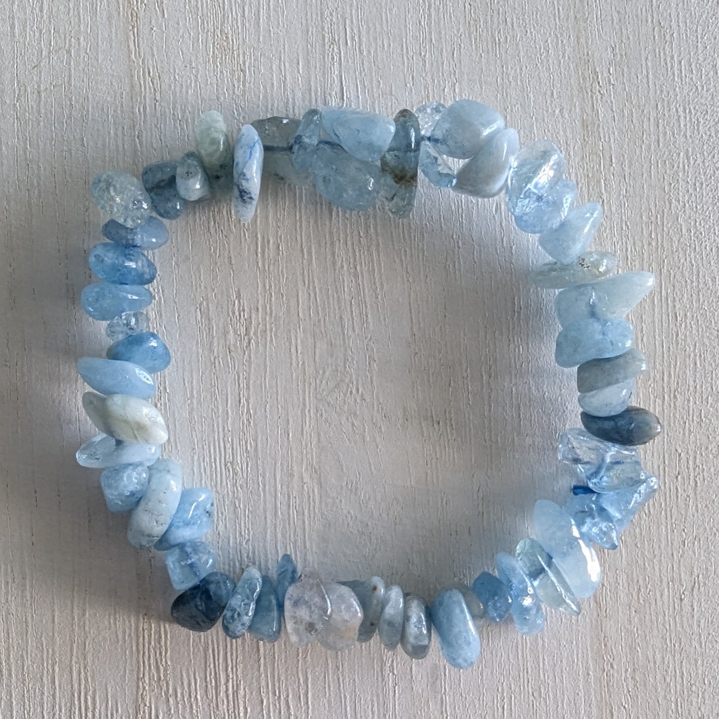 Aquamarine Chip Bracelet
