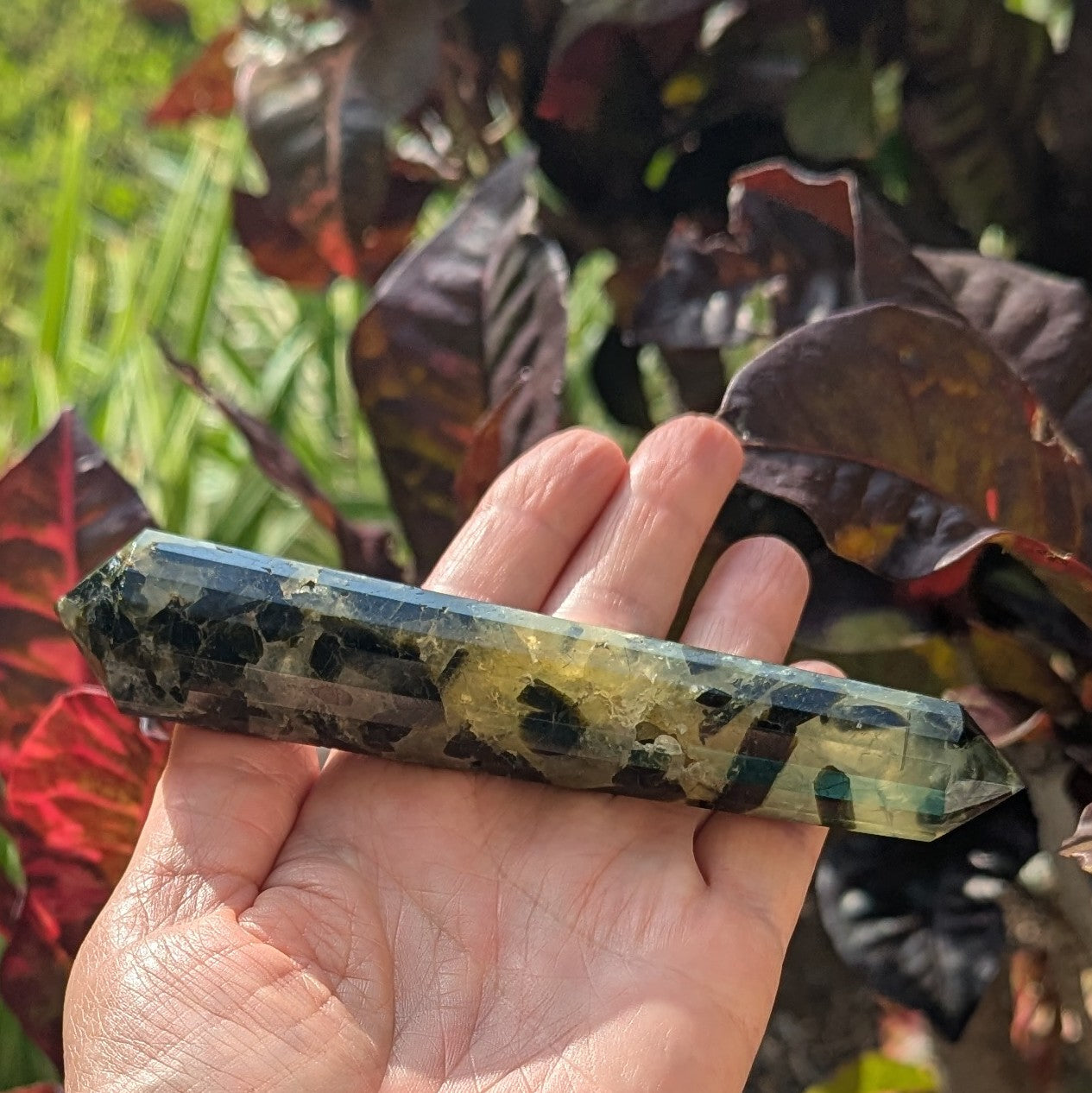 Prehnite and Epidote Vogel 5.5" long, 163 grams