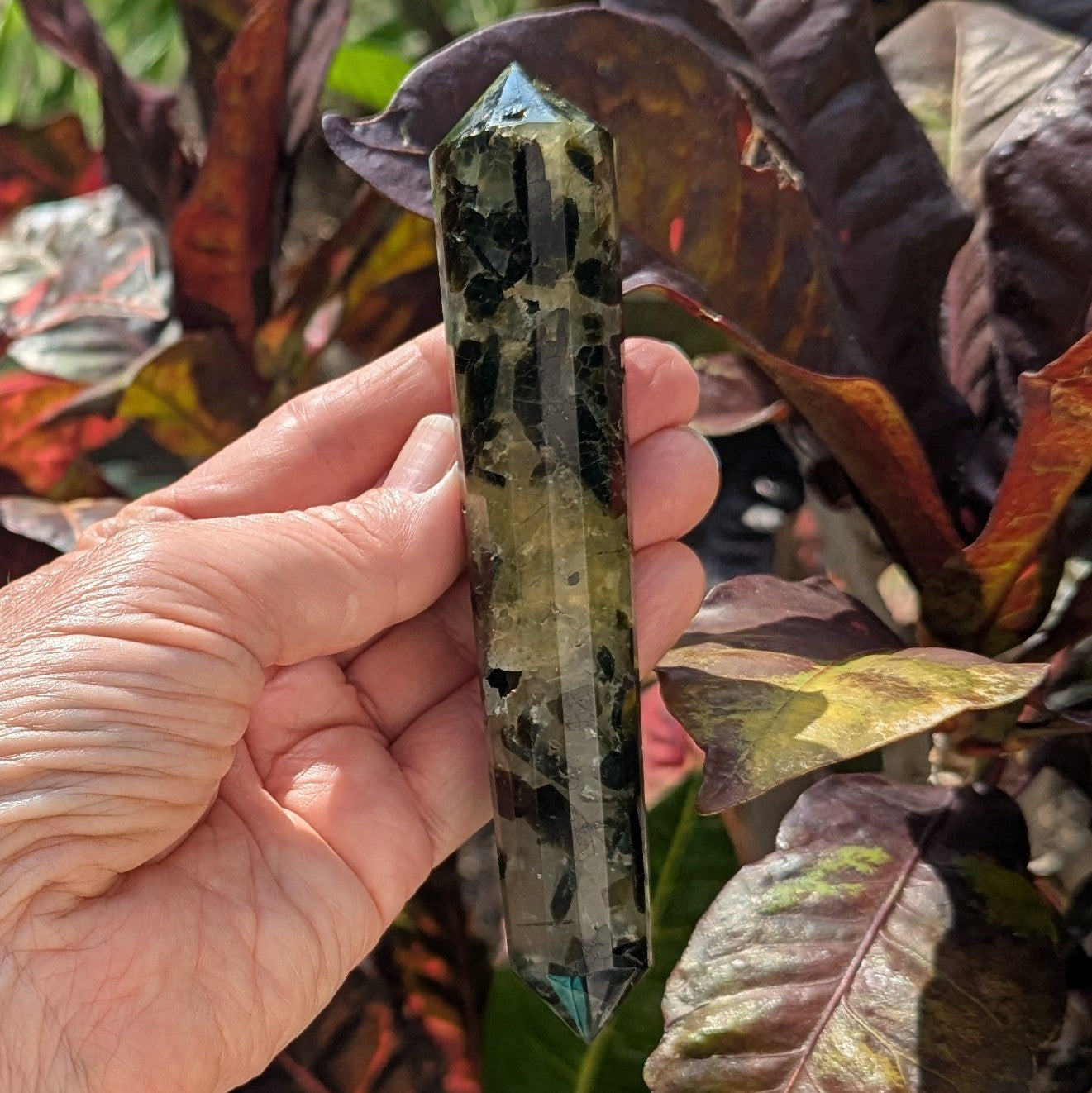 Prehnite and Epidote Vogel 5.5" long, 163 grams