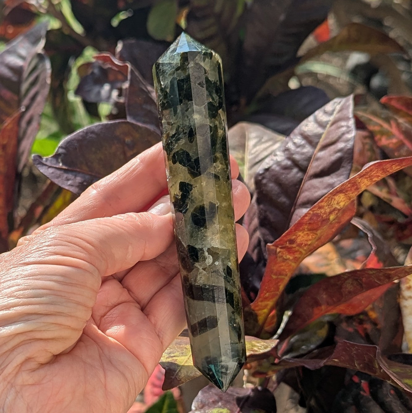 Prehnite and Epidote Vogel 5.5" long, 163 grams