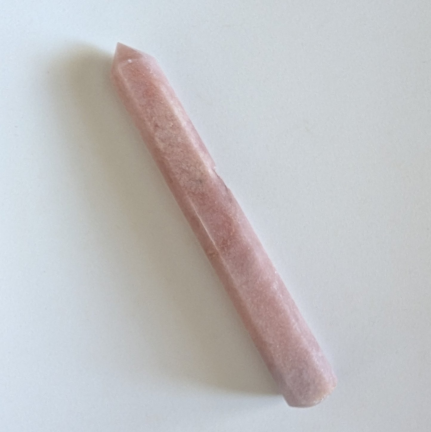 Rose Amethyst Massage Wand with Druzy 6.125" long