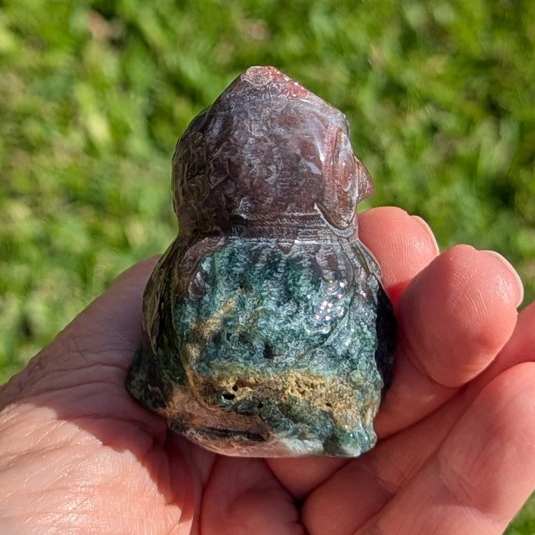 Ocean Jasper Owl 2.25" tall