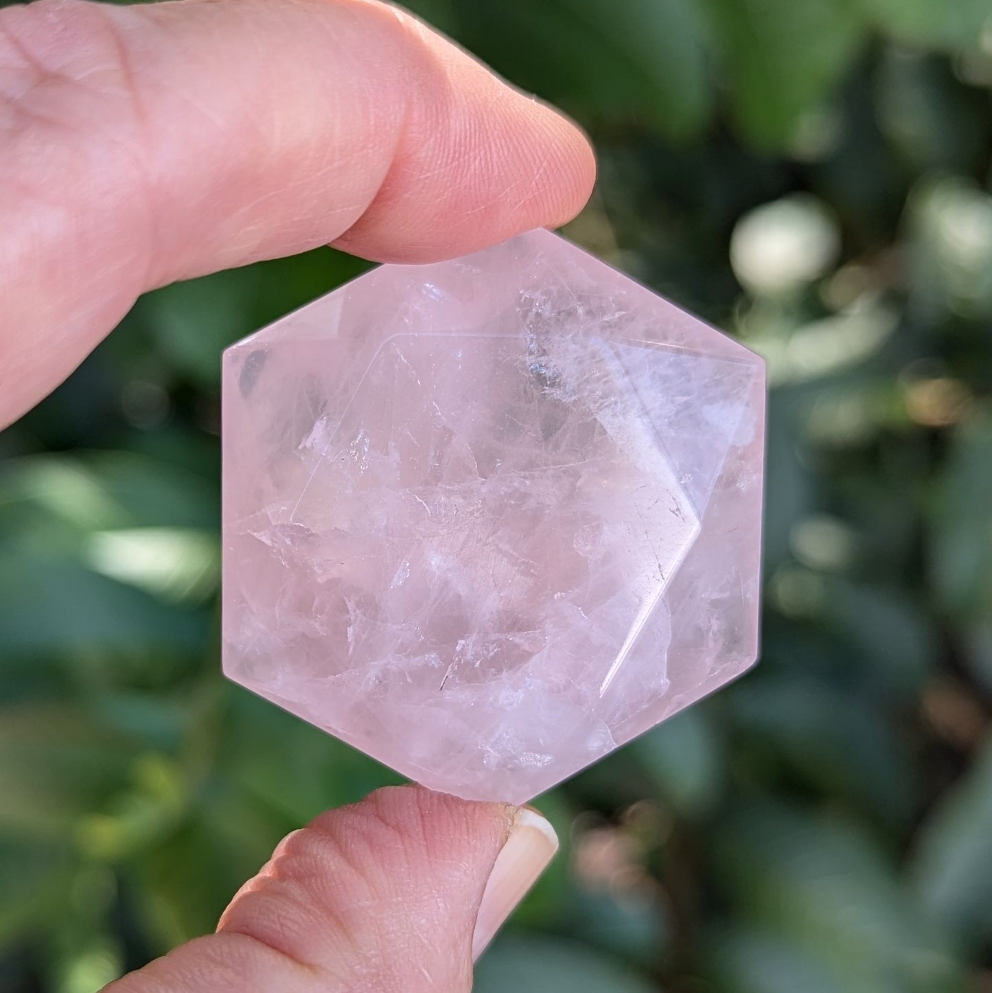 Rose Quartz Six Pointed Star 34 grams