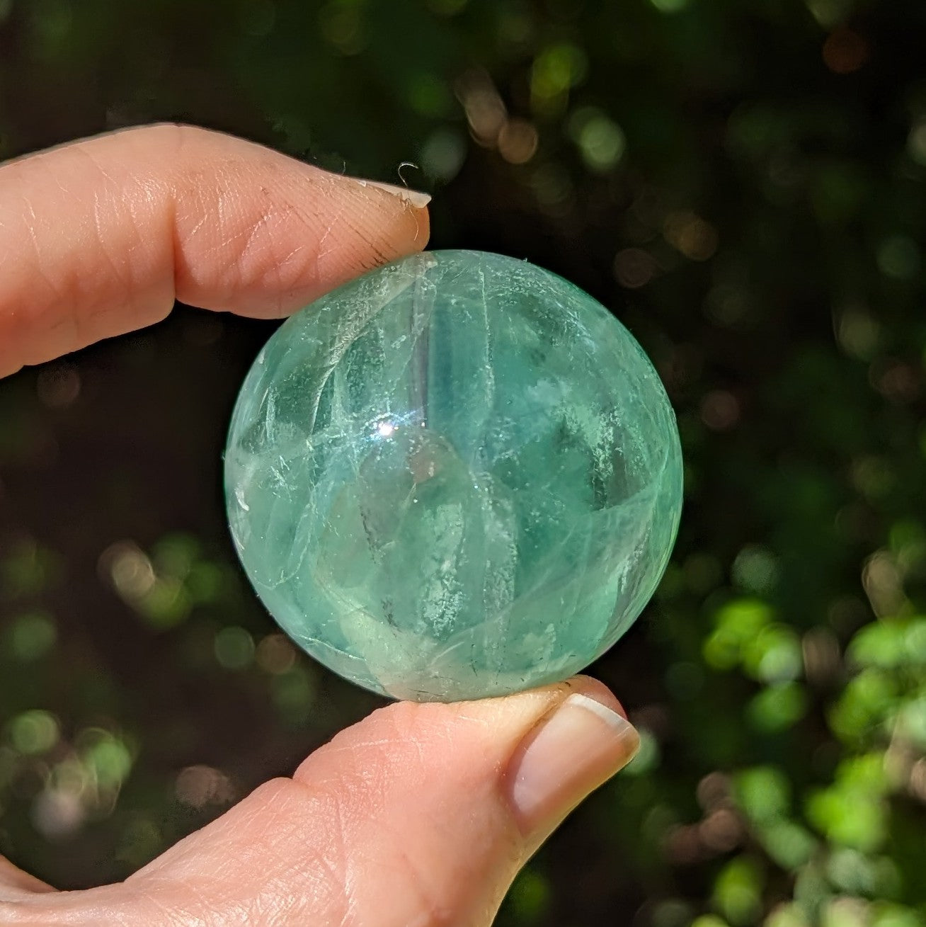 Fluorite Sphere with Stand 110 grams