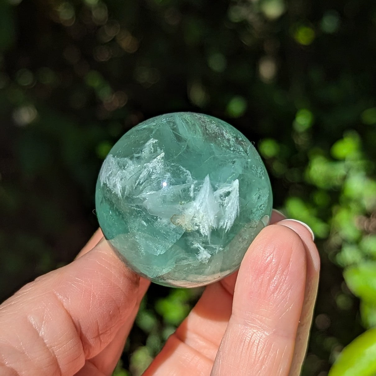 Fluorite Sphere with Stand 110 grams