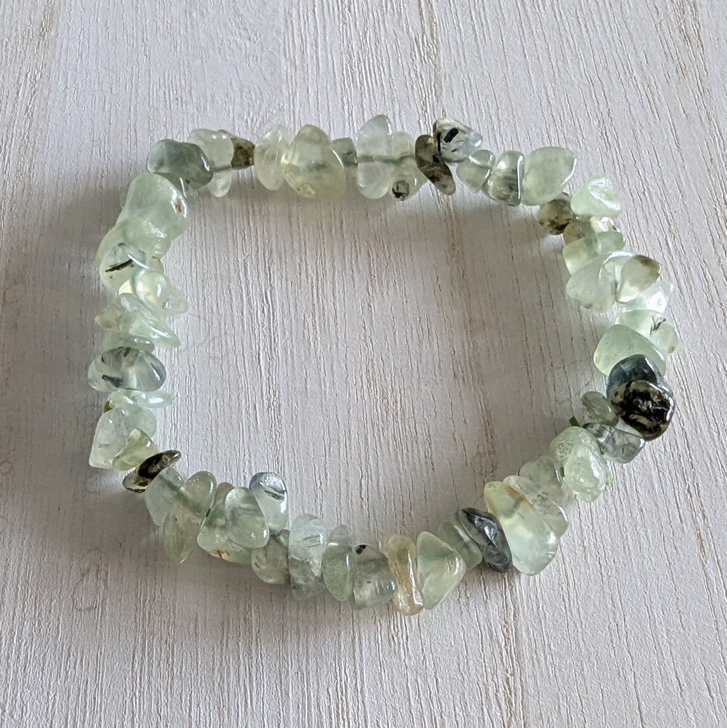 Prehnite Chip Bracelet