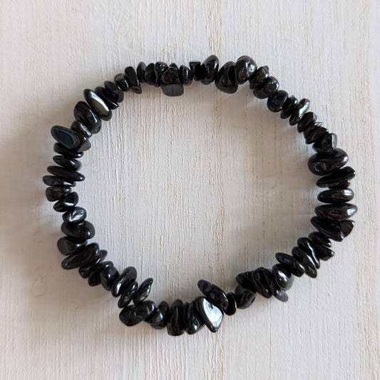 Black Tourmaline Chip Bracelet