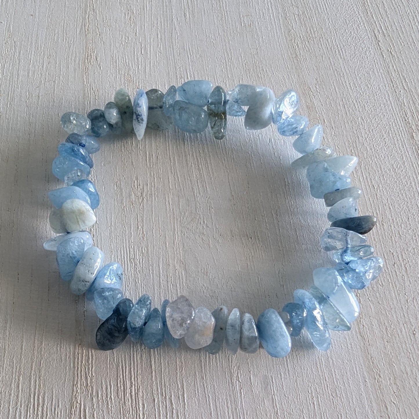 Aquamarine Chip Bracelet