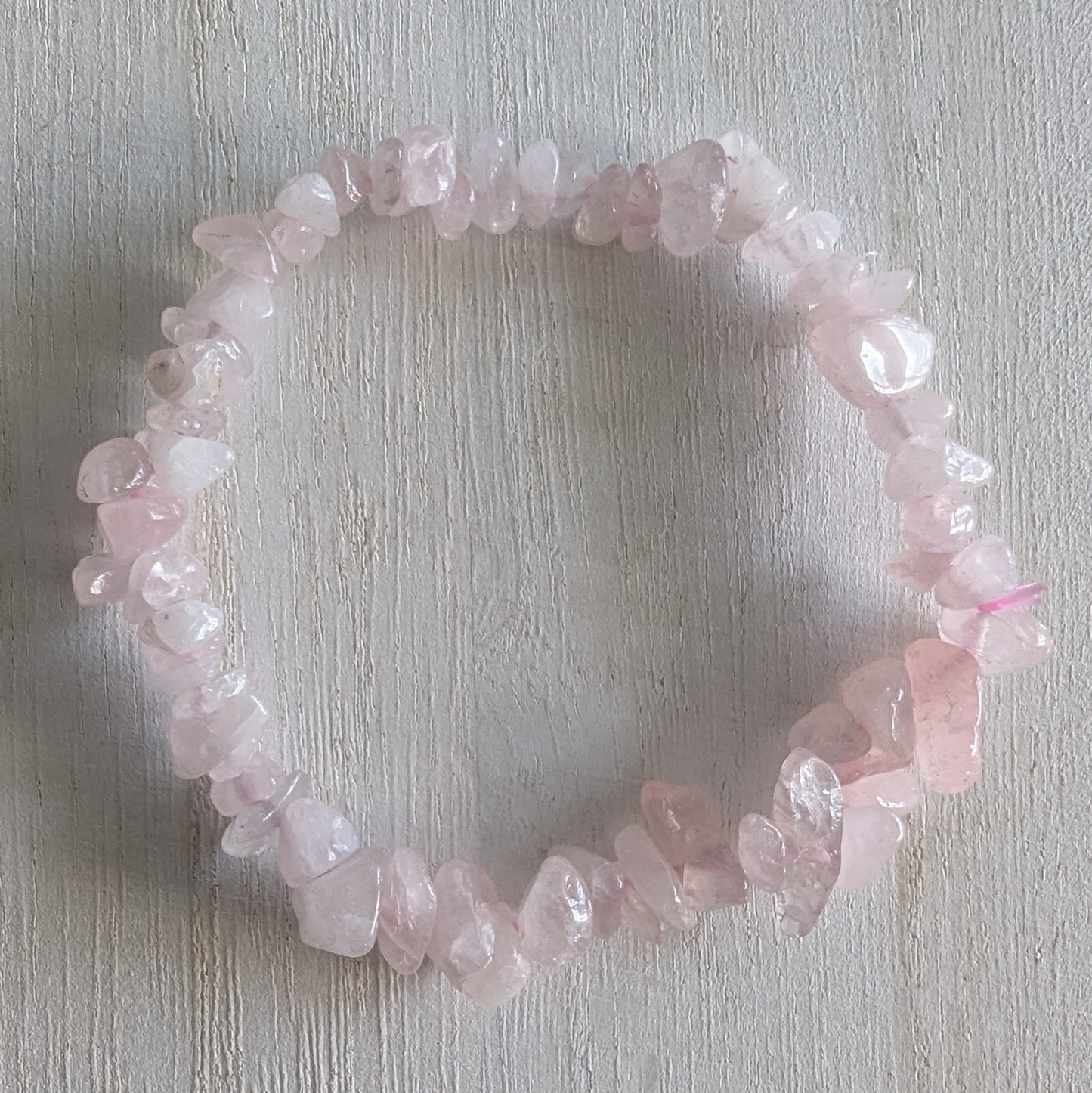 Rose Quartz Chip Bracelet