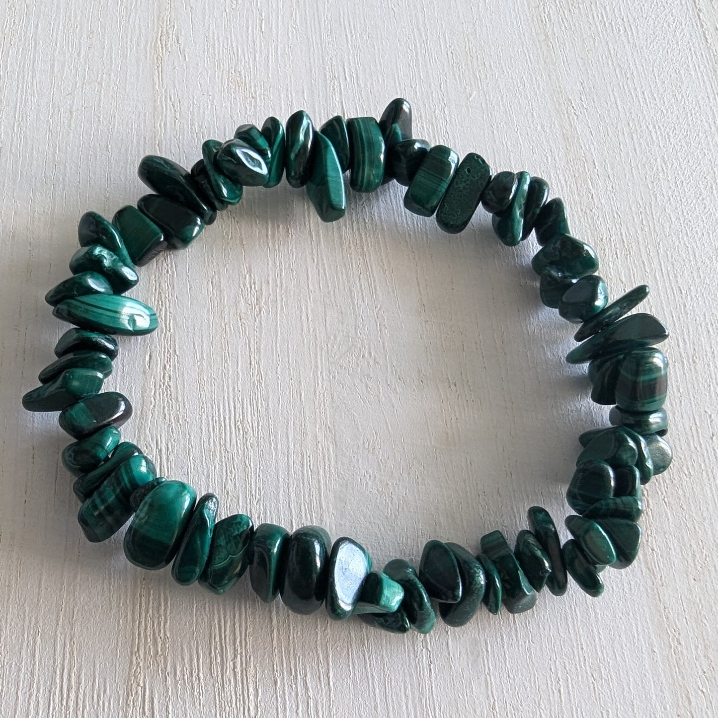 Malachite Chip Bracelet