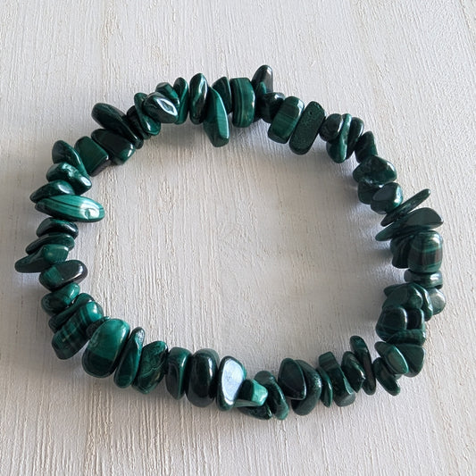 Malachite Chip Bracelet