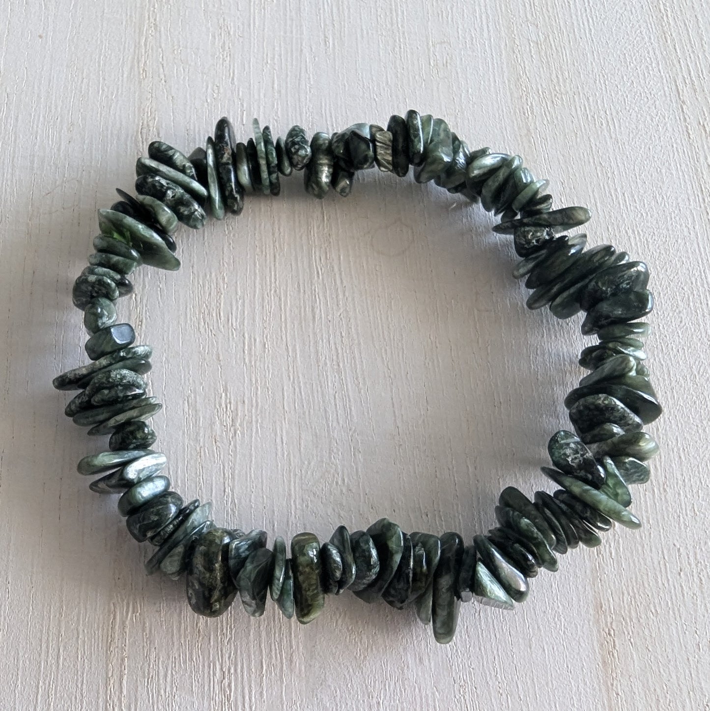 Seraphinite Chip Bracelet