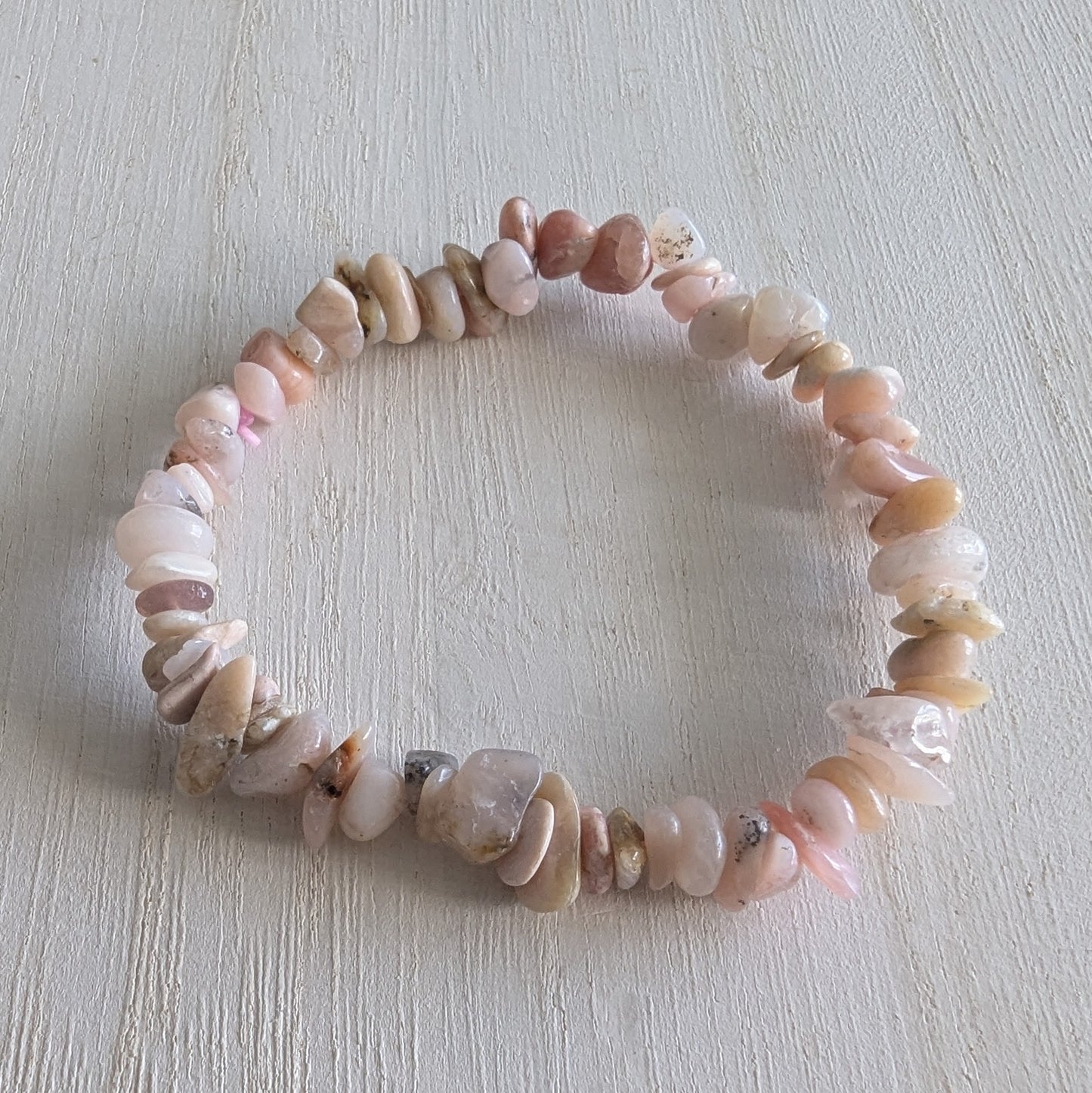 Pink Opal Chip Bracelet