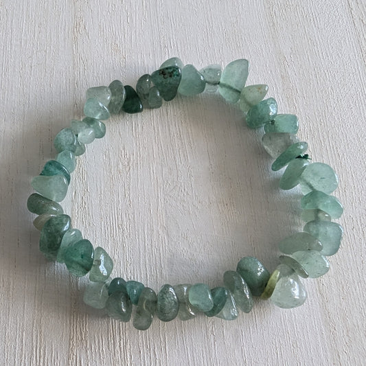 Green Aventurine Chip Bracelet