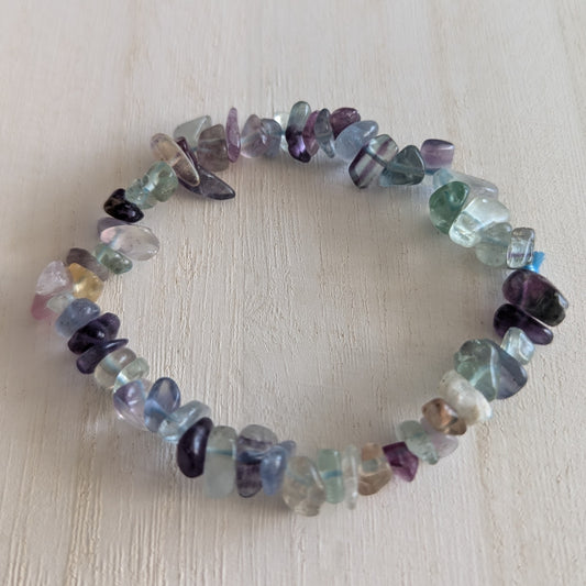 Fluorite Chip Bracelet