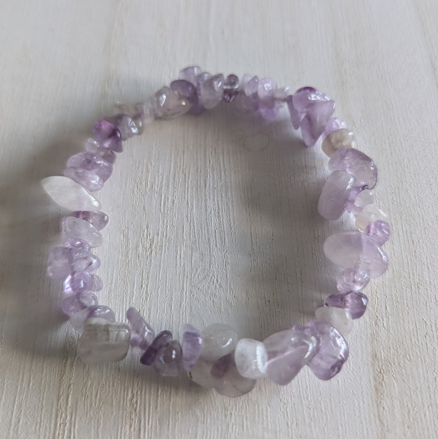 Lavender Jade Chip Bracelet