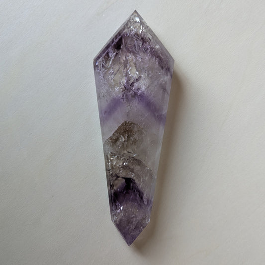 Chevron Amethyst Shaped and Polished 7.5" long, 288 grams