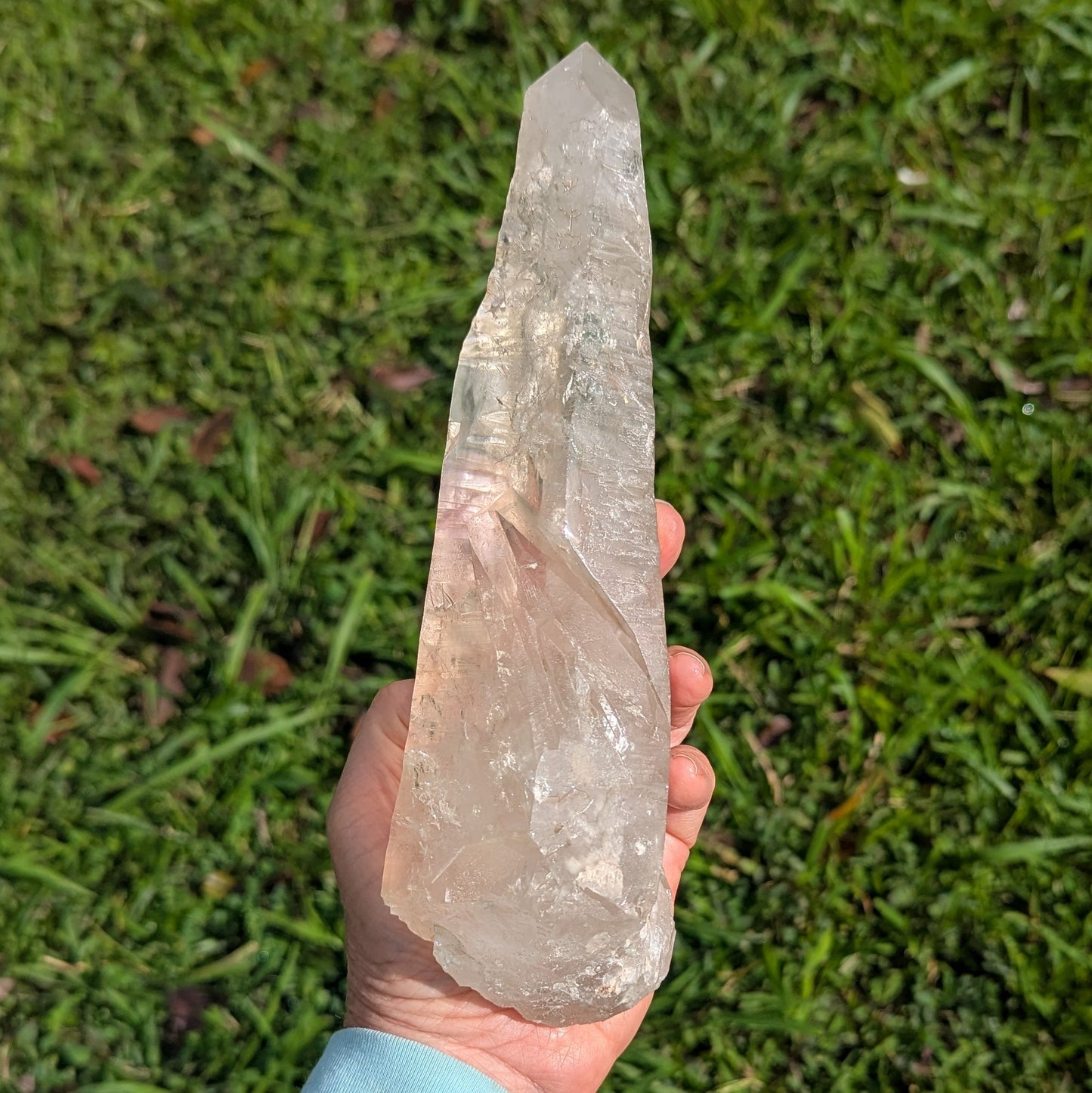 Lemurian Seed Quartz Crystal 9.5" long