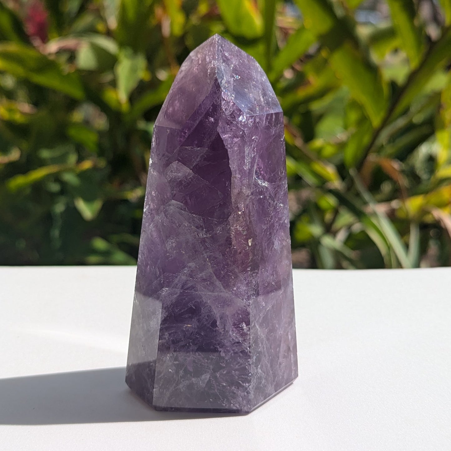 Amethyst Standing Point 4.75" tall, 390 grams