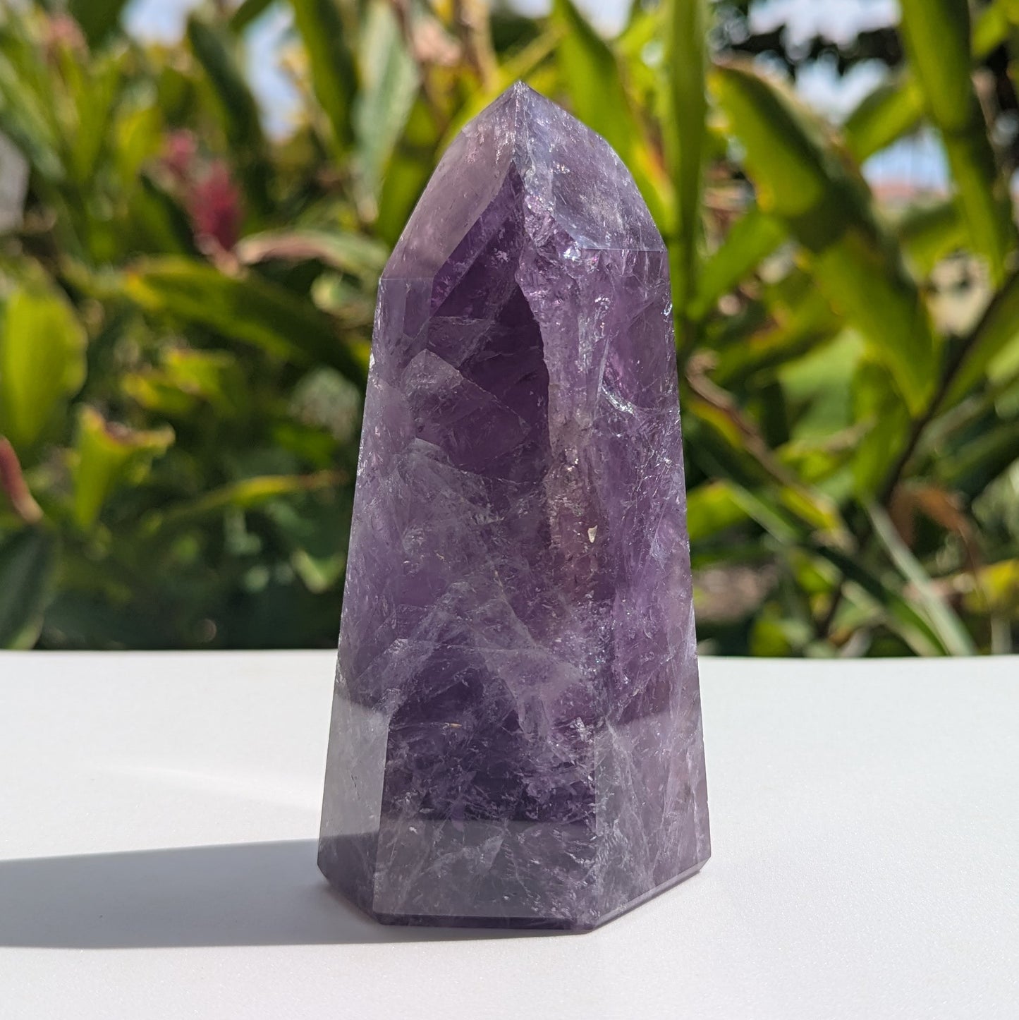 Amethyst Standing Point 4.75" tall, 390 grams