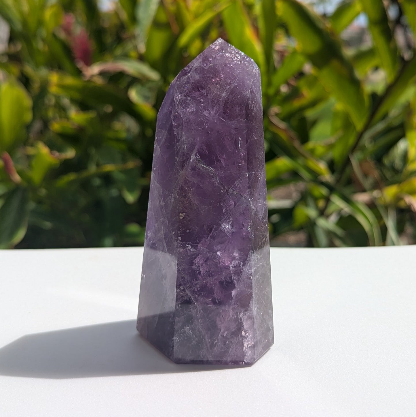 Amethyst Standing Point 4.75" tall, 390 grams