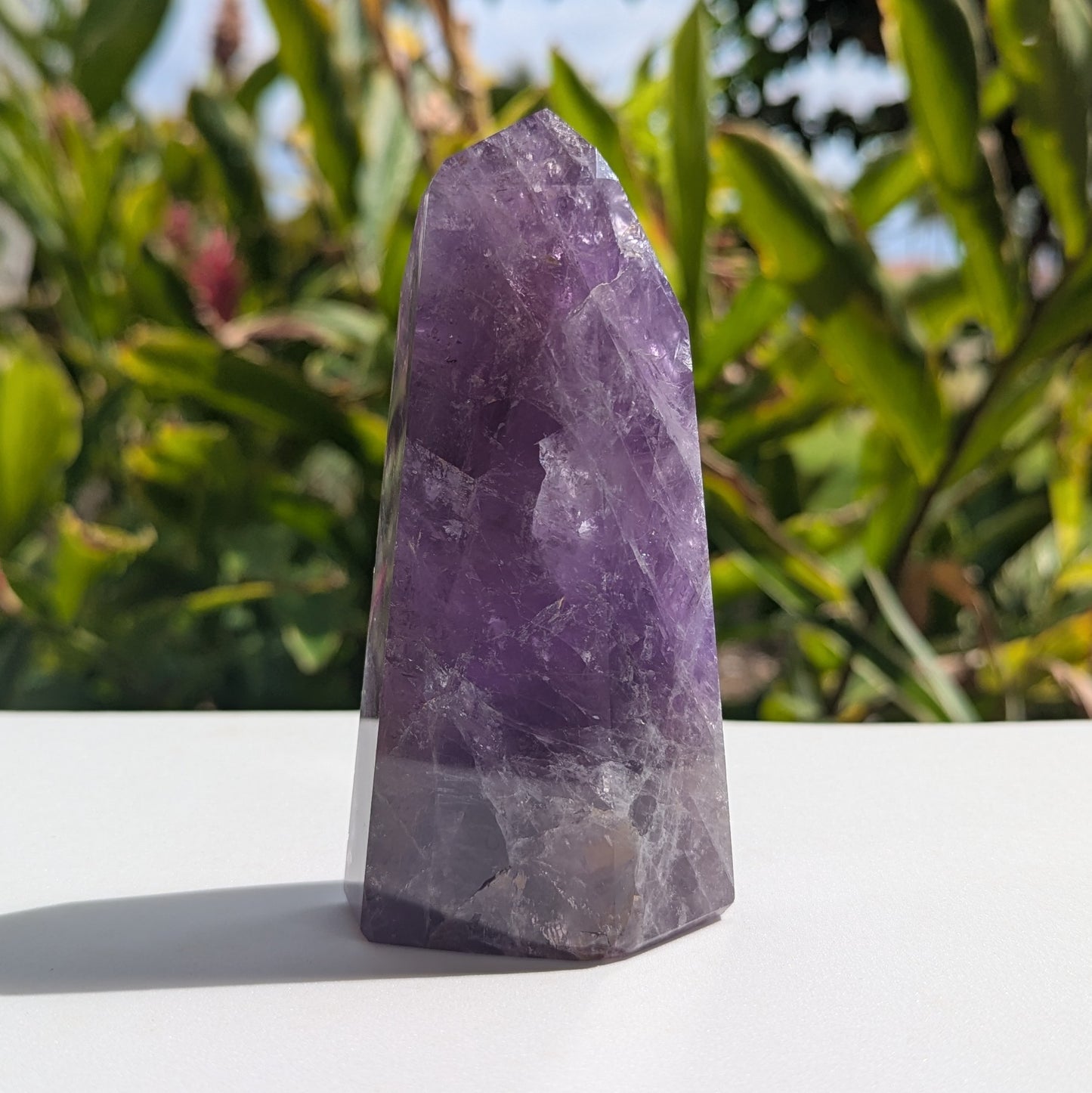 Amethyst Standing Point 4.75" tall, 390 grams