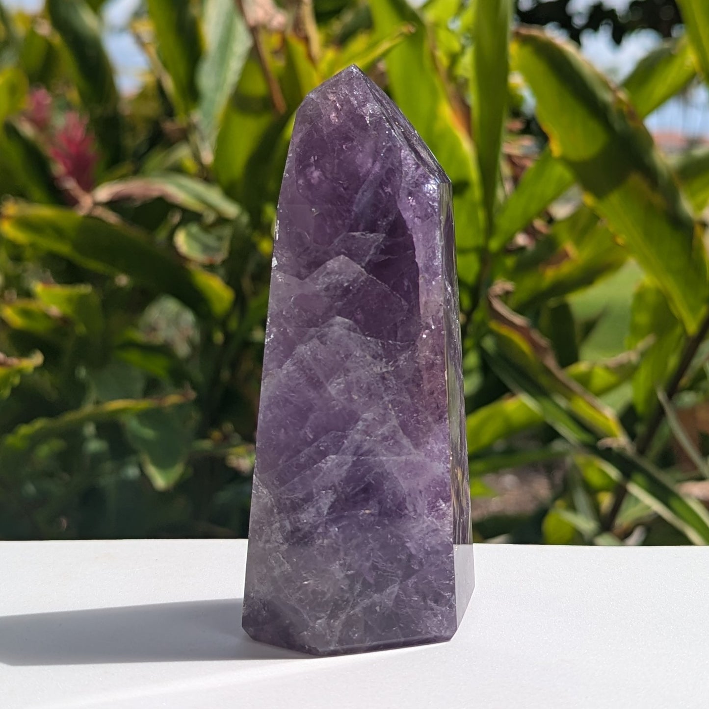 Amethyst Standing Point 4.75" tall, 390 grams