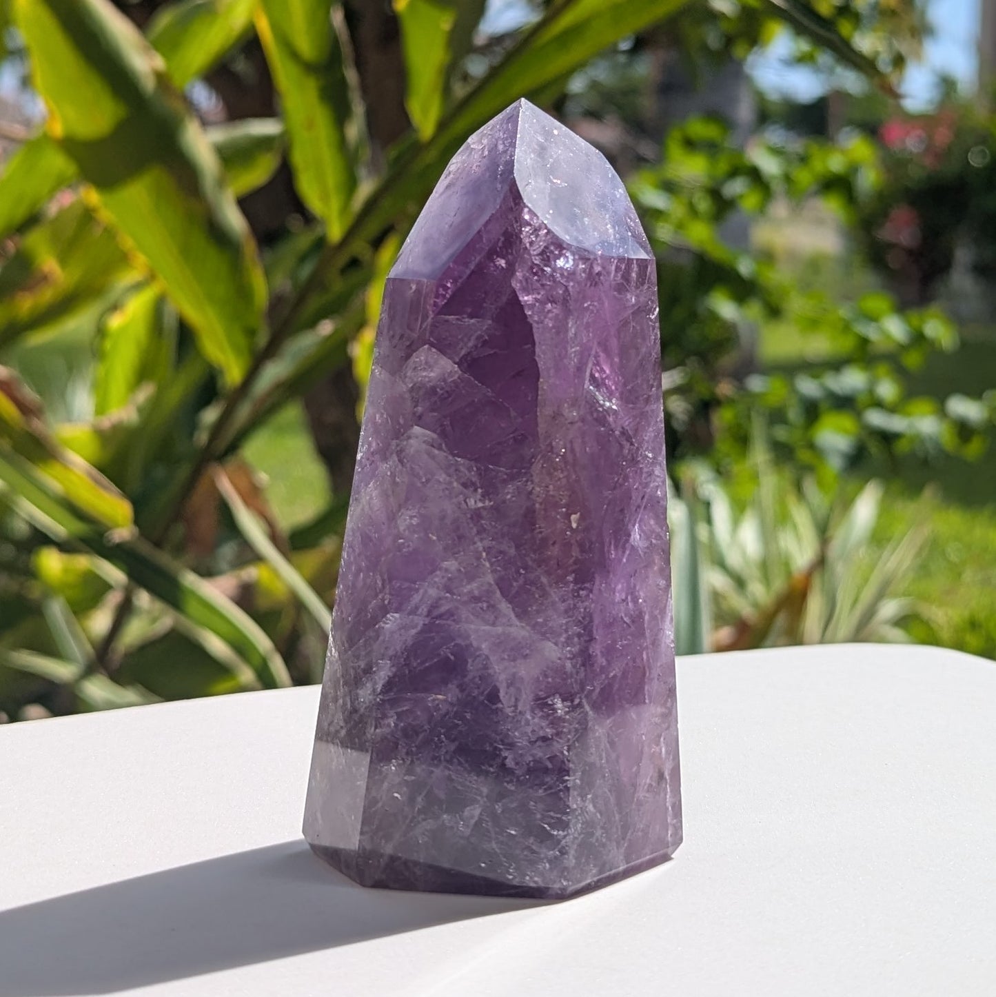 Amethyst Standing Point 4.75" tall, 390 grams