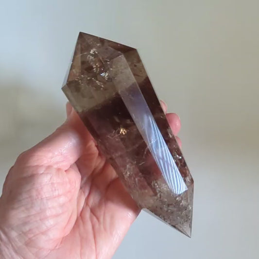 Smokey Quartz Vogel 6" long