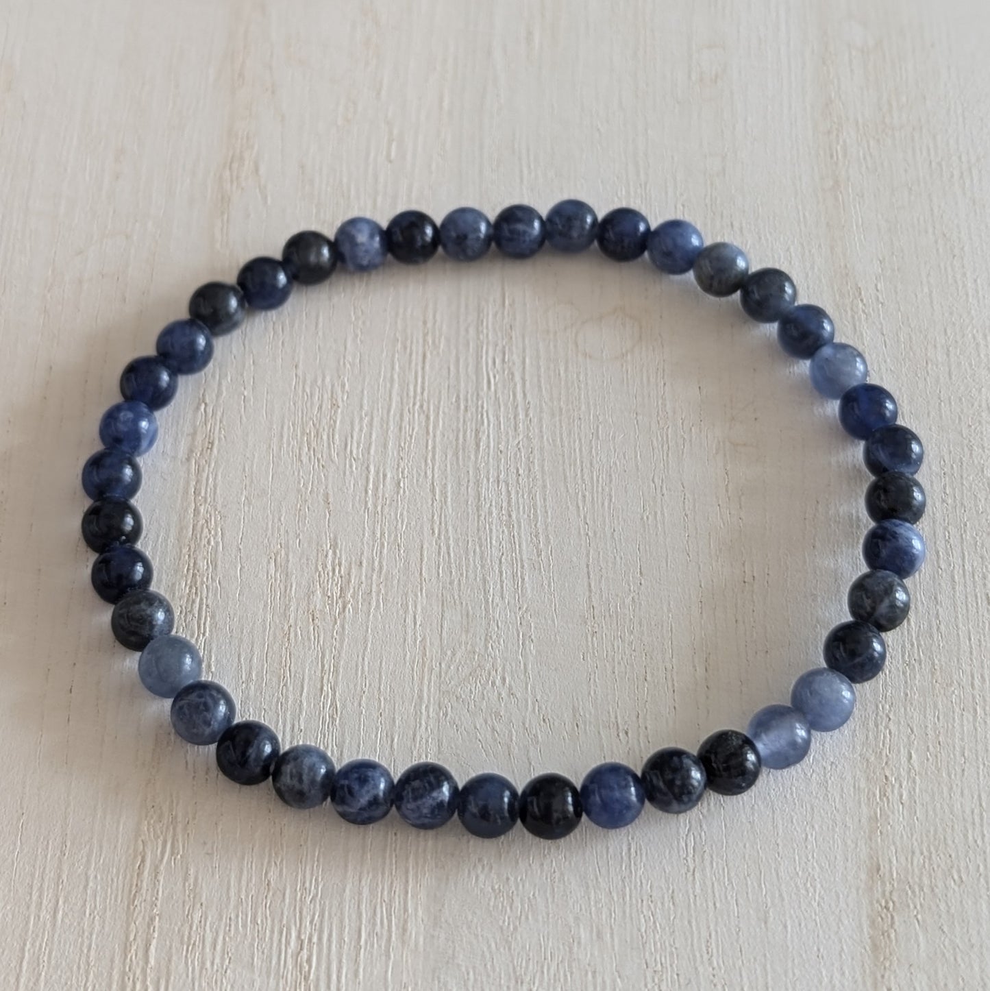 Sodalite Round Bead Bracelet