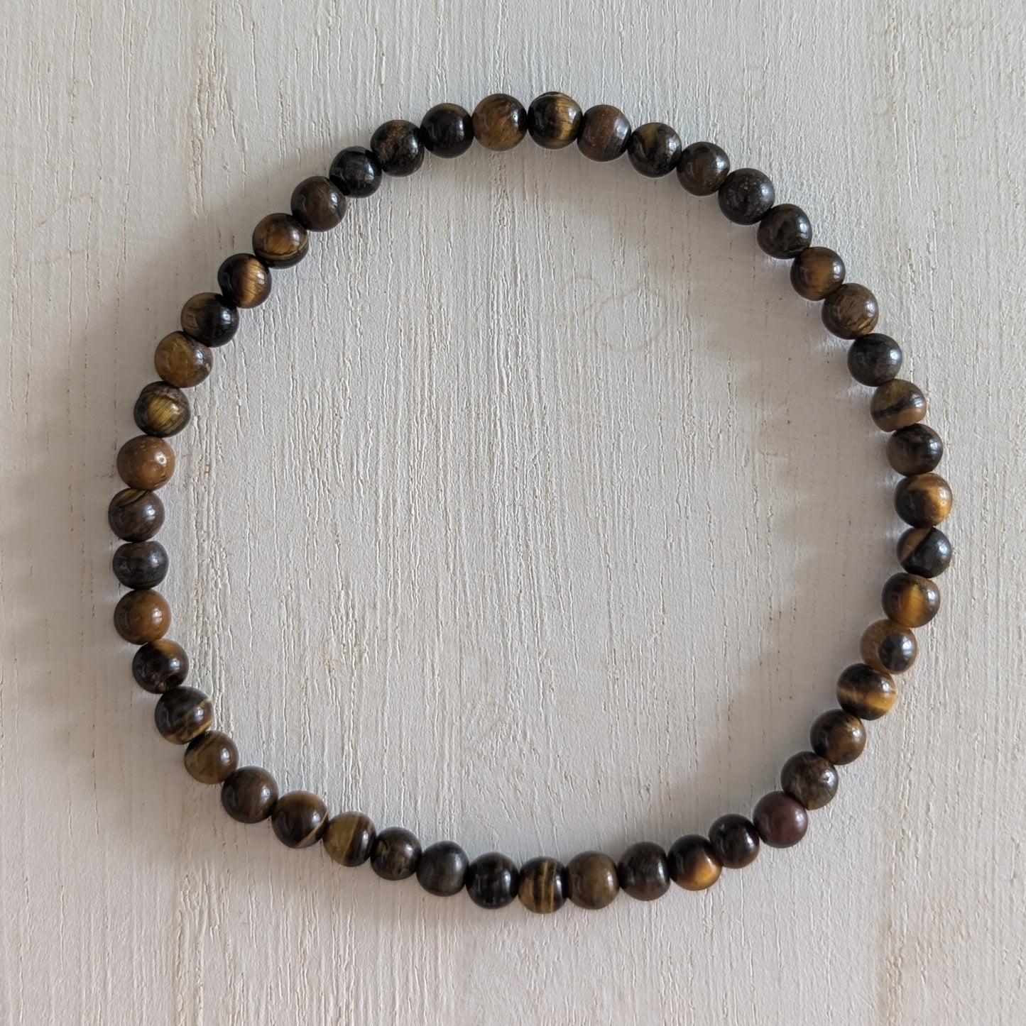 Tiger Eye Round Bead Bracelet