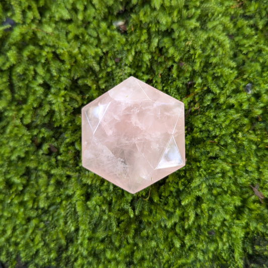 Rose Quartz Six Pointed Star 34 grams