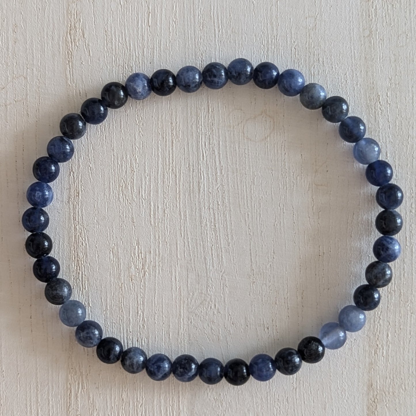 Sodalite Round Bead Bracelet